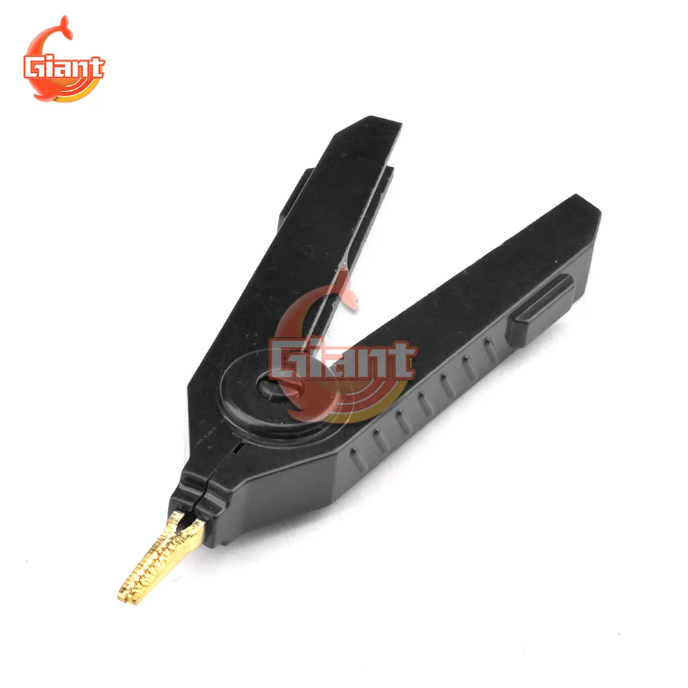 1PCS Alligator Clip 90mm Kelvin Copper Gold Plate Clip LCR Test Clip Grey Black Red For Precision Instruments Diy