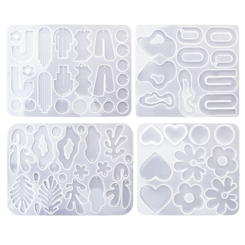 

Multiple Styles Earring Combination Keychain Silicone Mold Epoxy Resin DIY Craft 3XUA