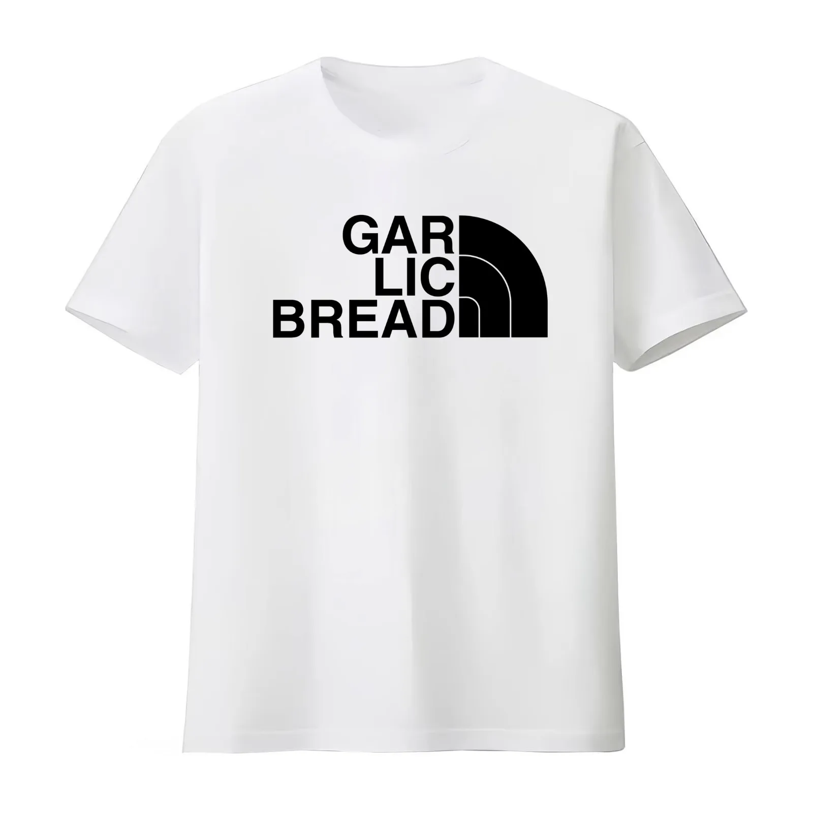GARLIC BREAD T-Shirt Summer Casual Cotton Tee Oversized Streetwear Tops Vintage Graphic Print Loose Fit Short Sleeve
