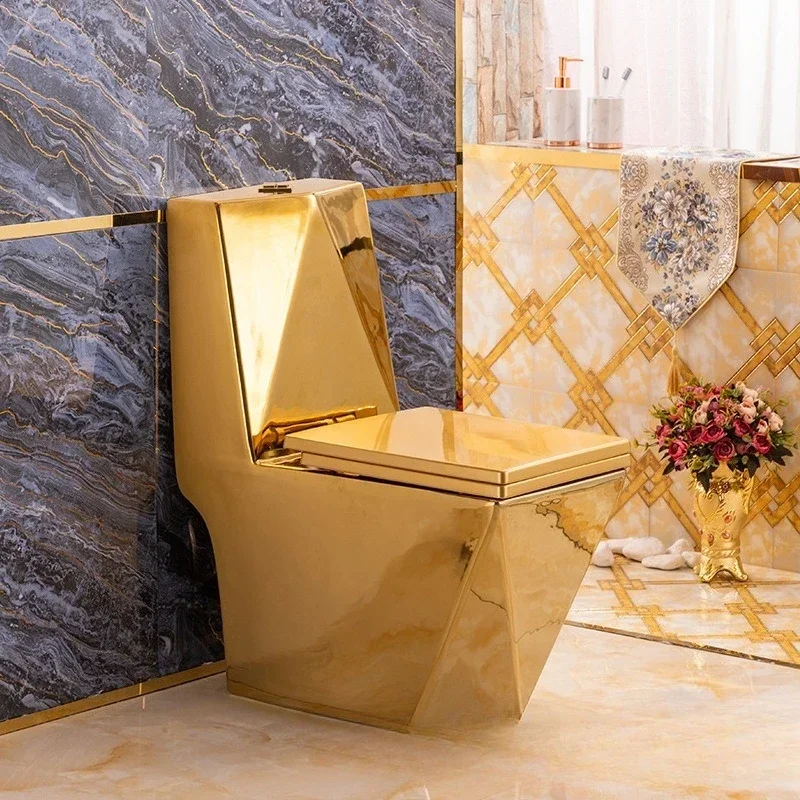 Electroplated Gold Toilet Export Gold Toilet Personalized Toilet Hotel