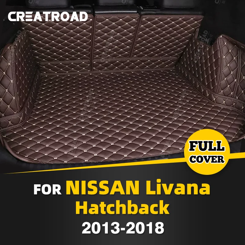 

Автомобильный коврик для багажника с полным покрытием для Nissan Livana Hatchback 2013-2018 17 16 15 14, защитная накладка для багажника автомобиля, аксессуары для защиты интерьера