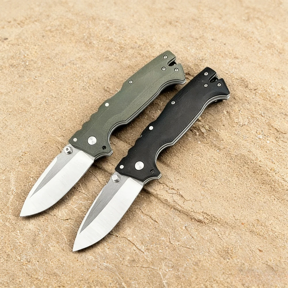جديد CS AD-10 سكين للفرد 7Cr13Mov بليد في الهواء الطلق المحمولة EDC التخييم سكين جيب ، صلابة عالية المشي لمسافات طويلة سكين