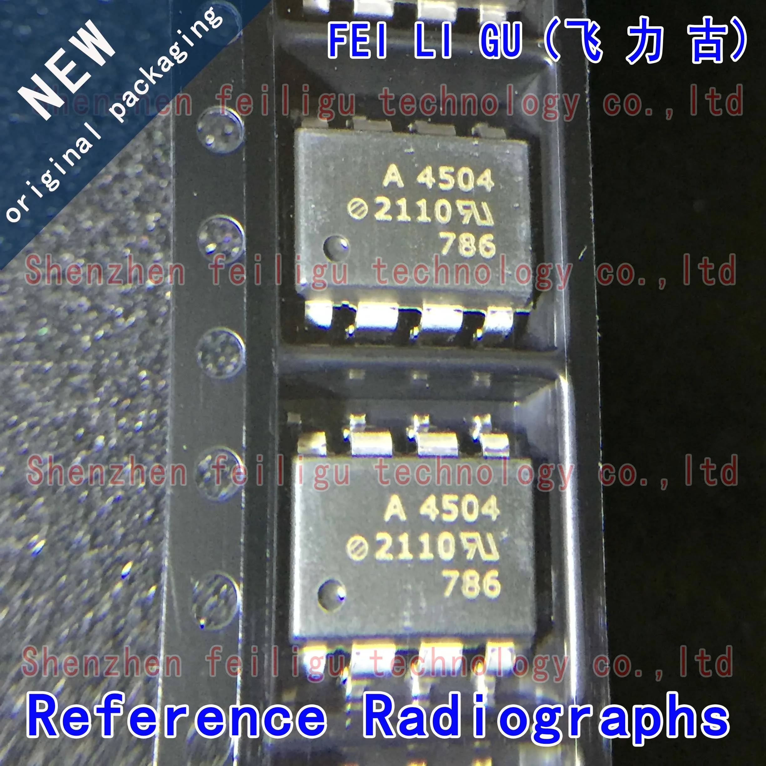 Optocoupler Componentes eletrônicos, HCPL-4504-500E, HCPL-4504, Serigrafia: A4504 Pacote: SOP8, 100% novo, original, 1-30pcs