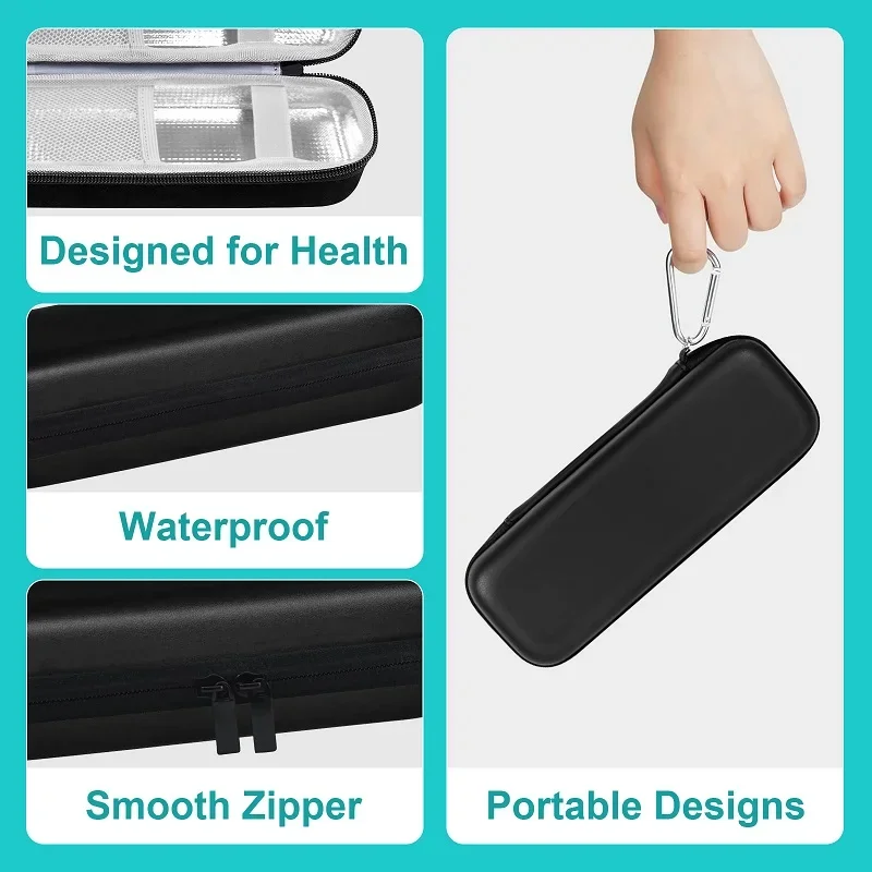 Yunchi Tooth Brush Storage Bag EVA Travel Case for Oral B D12 Pro 4000 Smartseries IO 7 8 9 10