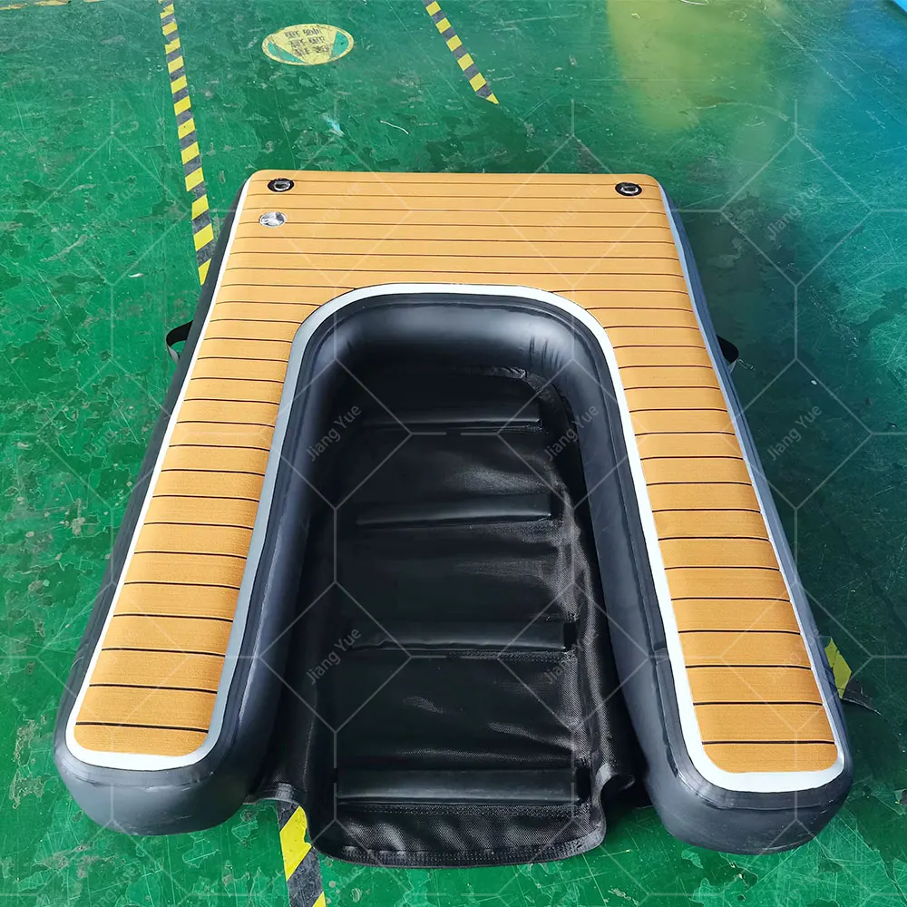 

Portable Inflatable Boat Ramp Float Ramp Ladder On Water Pet Boat or Pool Floating Climb Air Dock Platform Dog Ramp