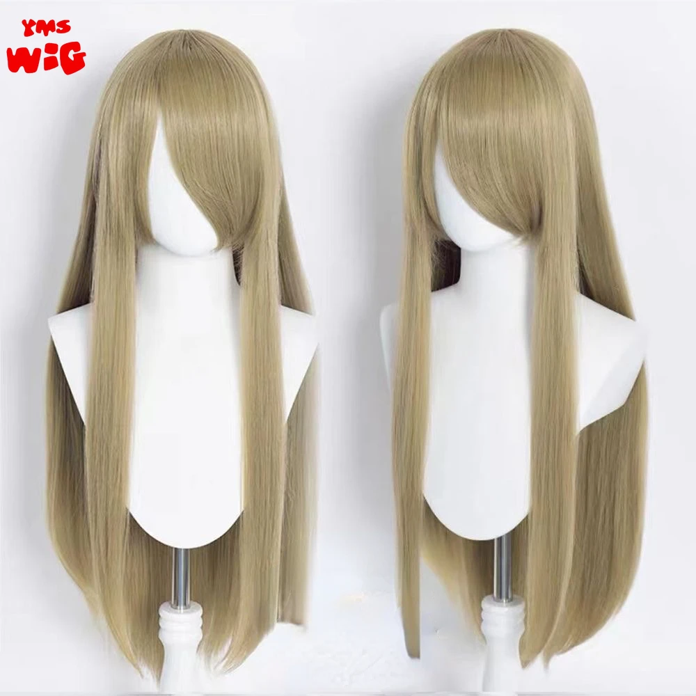 Synthetic Color Long Cosplay Wigs 80cm Lolita Wig Red Gray Brown Straight Wig Halloween Party Hairstyle M2A