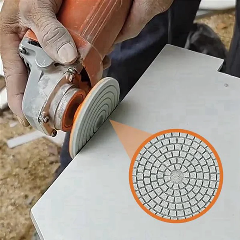 ABZS 15X Integrated Stone Trimming And Polishing Disc, For Stone Concrete Marble Floor Grinders Or Polisher