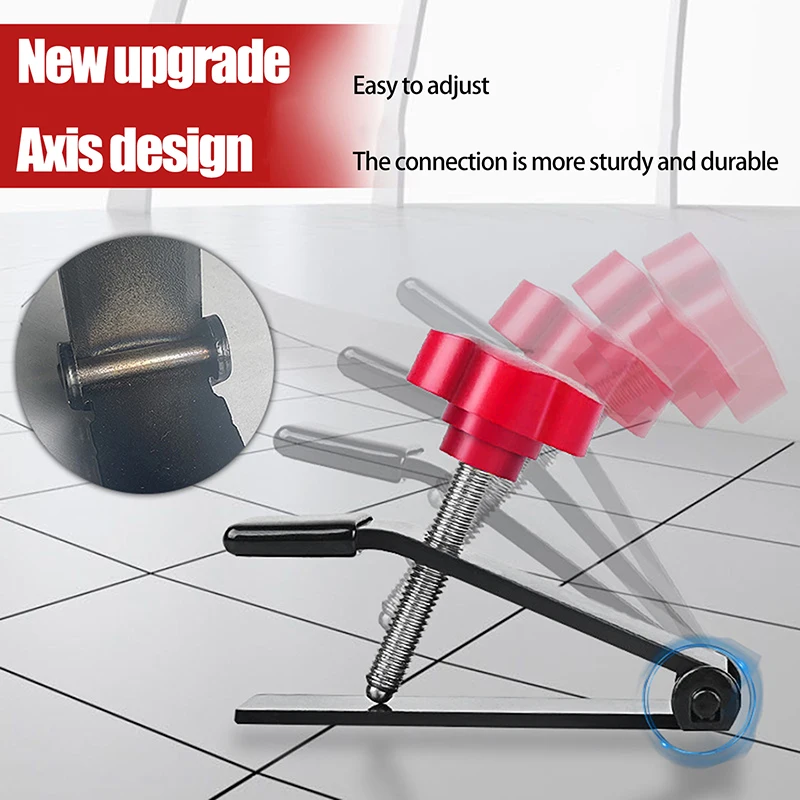 V 타입 조정 가능한 타일 높이 조절기, 벽 타일 로케이터, 초하중 지지 250kg, 타일 리프트 레벨링 장치, 건설 도구