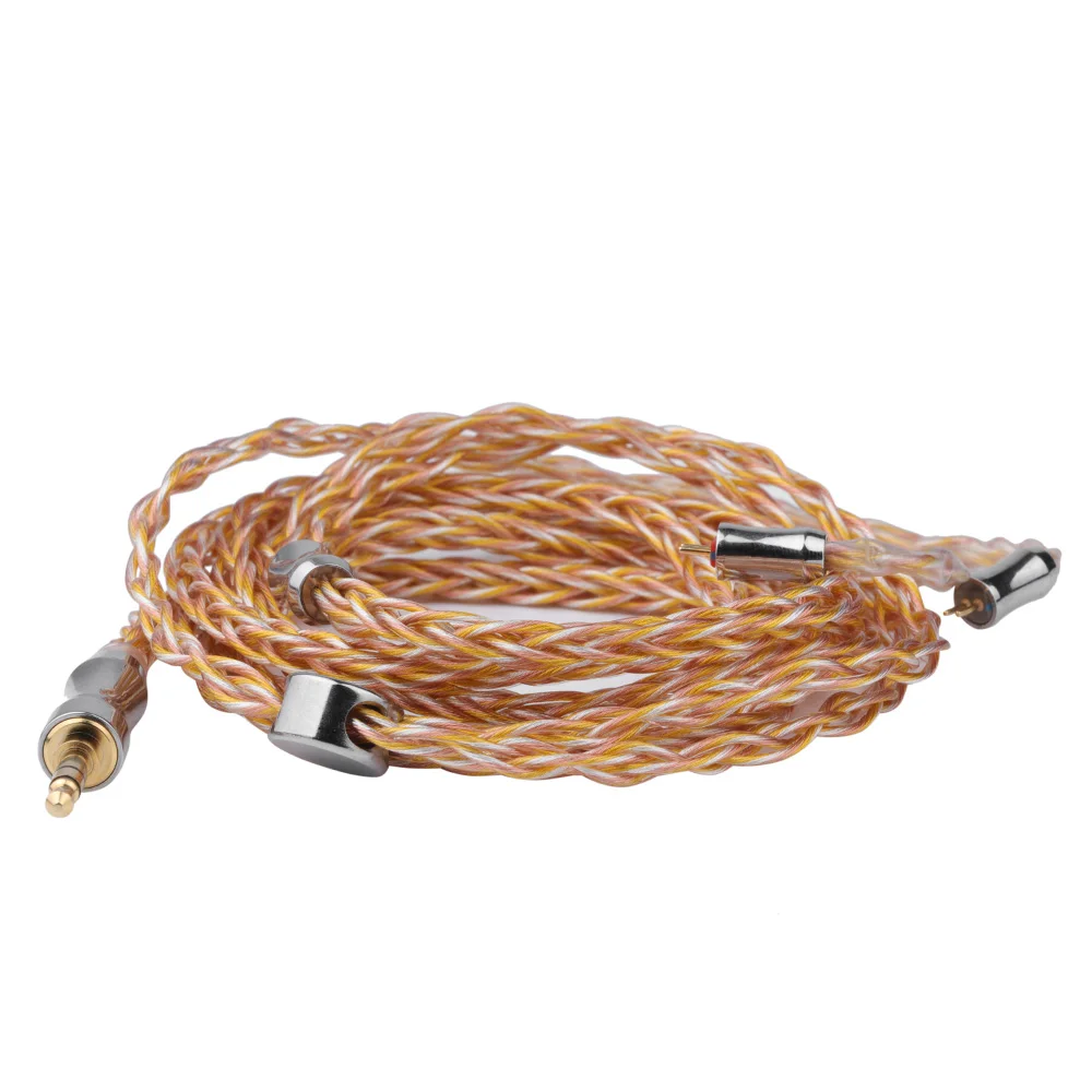 

Tripowin NUCOOL 21 Core OFC+28 Core Silver-plated Copper Mixed Braided Cable with 3.5mm Plug, 0.78mm 2Pin Connector