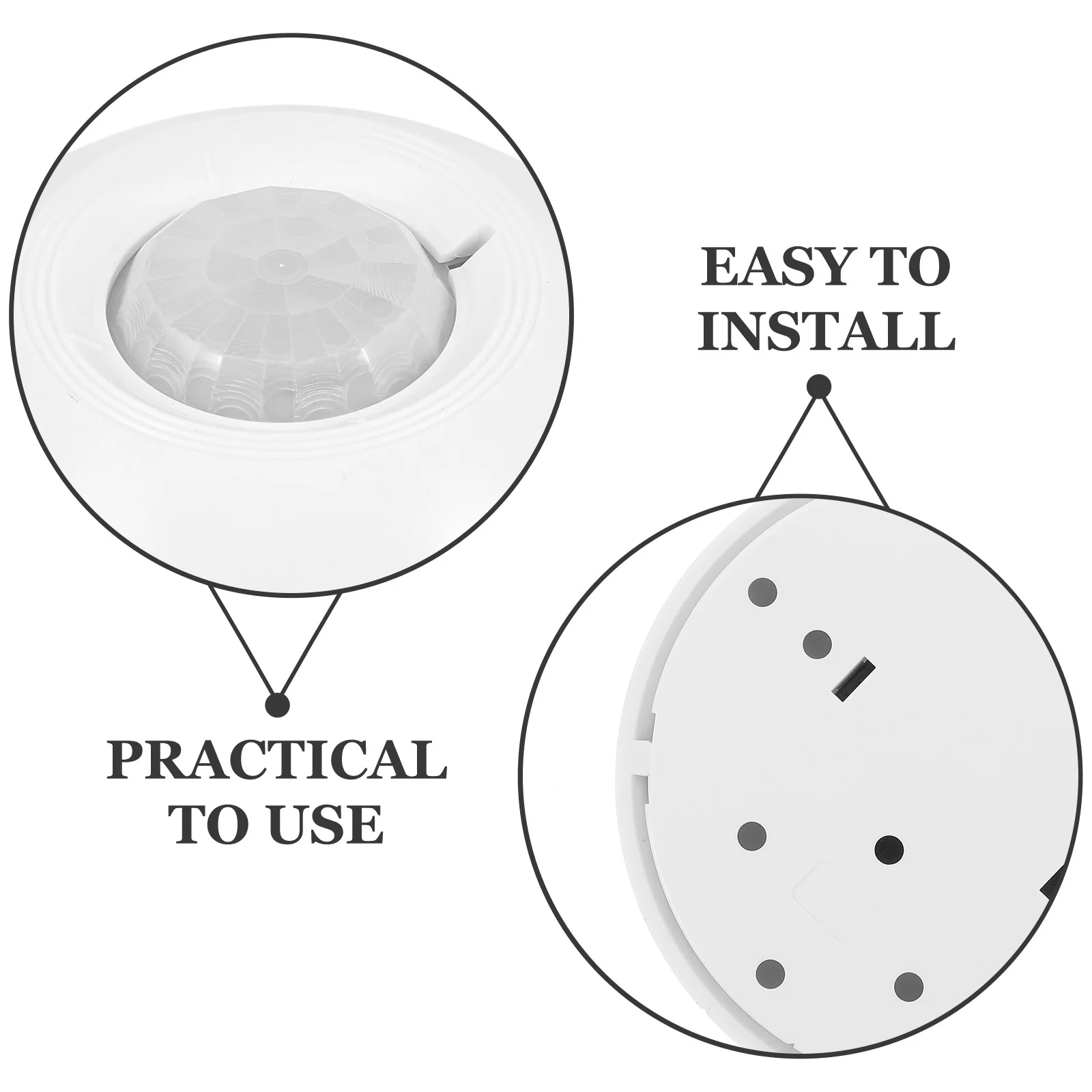 Infrared Motion Sensor Alarm 12V 360 Degree Detection for Indoor Outdoor Security Fast Response Motion for House