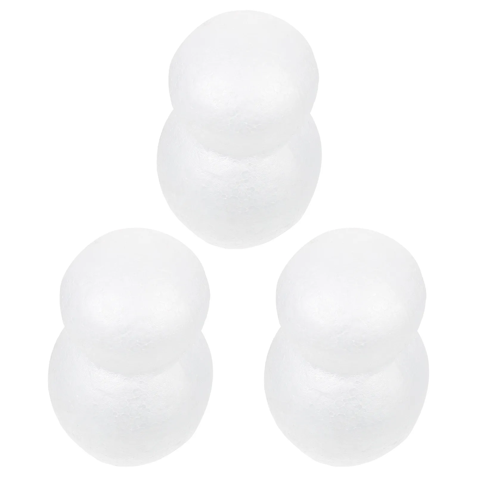 3Pcs Snowman Shape Froth Crafts DIY Snowman Molds Kids DIY Supplies Hand Brain Coordination Educational Kit