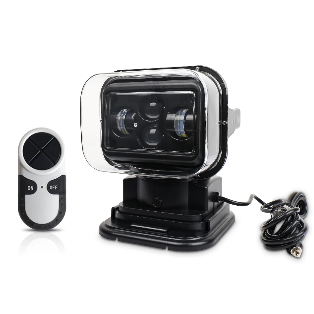 

Беспроводной пульт дистанционного управления, 360 градусов, портативный светодиодный прожектор 60 Вт, подходит для грузовика, внедорожника, 4x4, лодки, морской пехоты