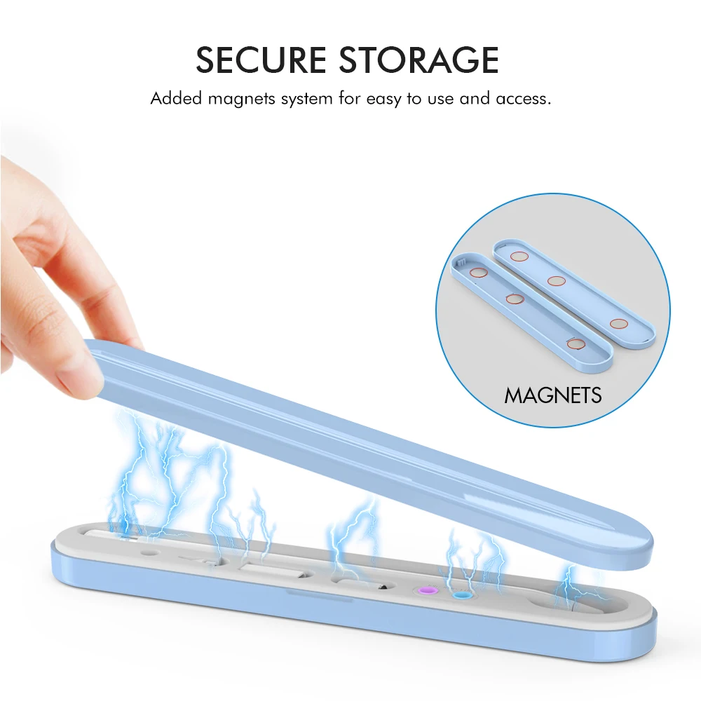 حافظة حمل مدمجة حافظة تخزين صلبة لأبل قلم رصاص 1st 2nd جيل مع متجر مغناطيسي