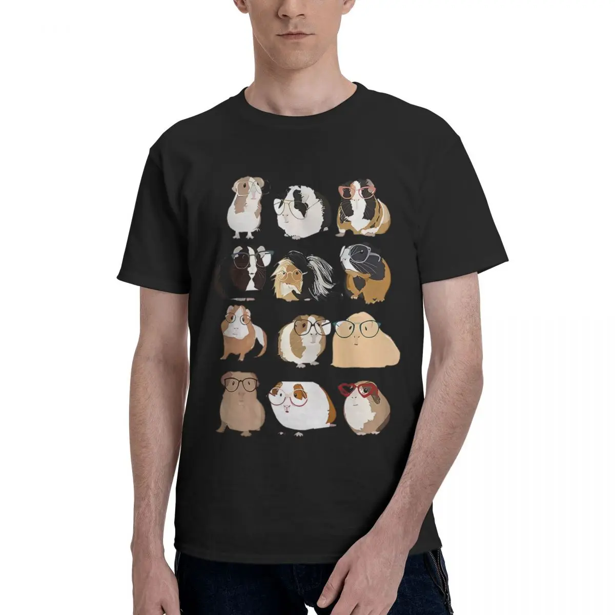

Hipster Guinea Pig 100% Cotton Casual Breathable Confortable Men Top Designer Clothes Men Mens Gifts