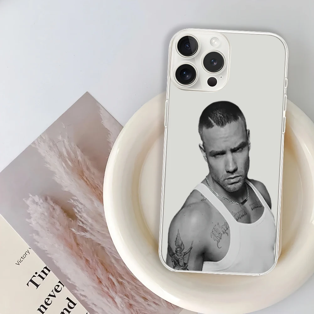 Singer L-Liam P-Payne Teardrops Phone Case for iPhone 12 11 13 14 15 16 Max Pro Plus Transparent Soft Shell