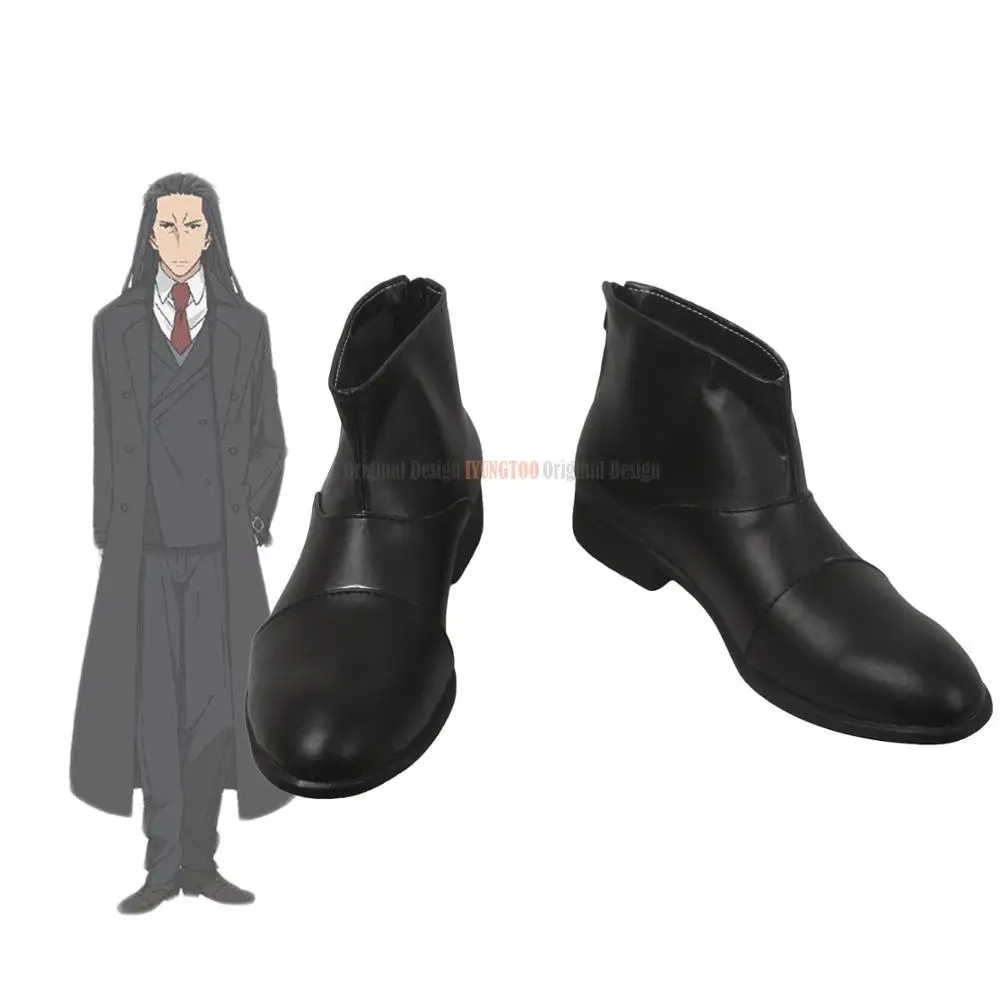 Maou-sama, Retry Kunai Hakuto Cosplay Boots Black Shoes Custom Made