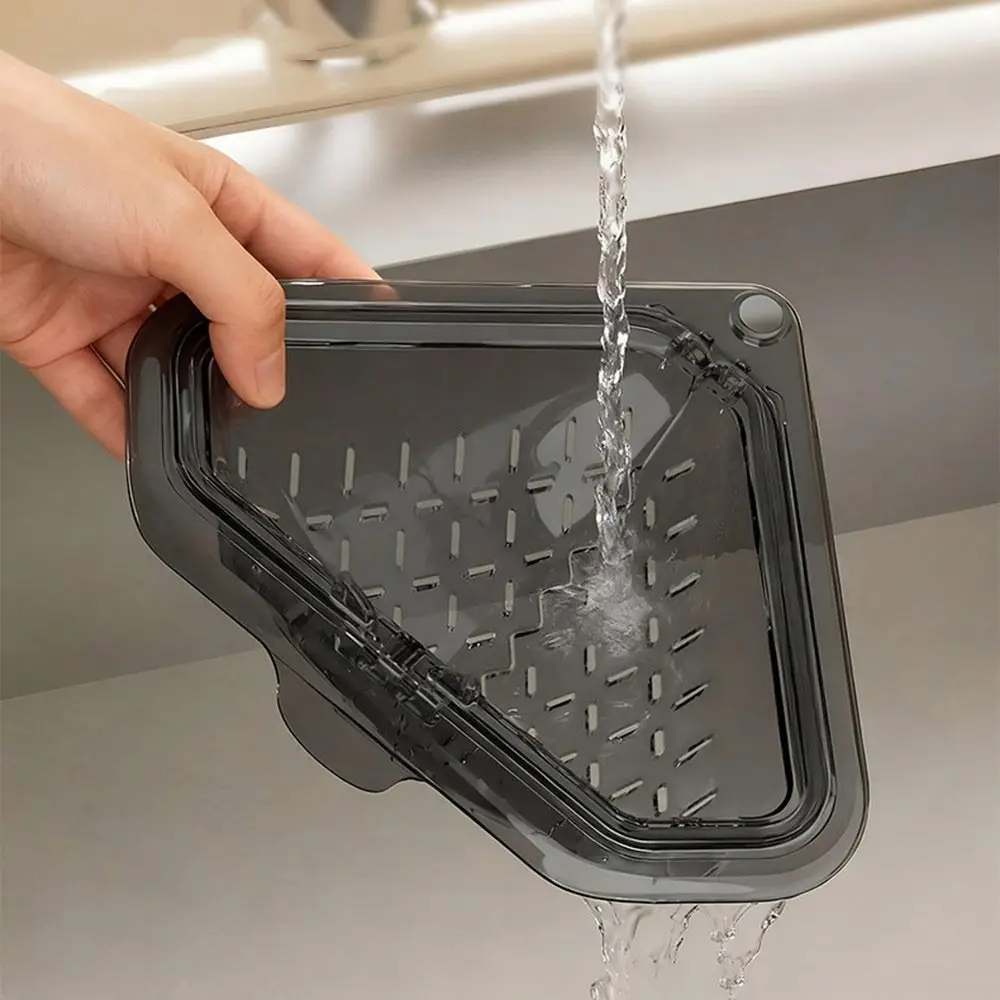 1Pcs Separate Anti-leak Sink Drain Basket Filter Triangle Food Waste Filter Basket Magnetic Multifunctional Sink Strainer Basket
