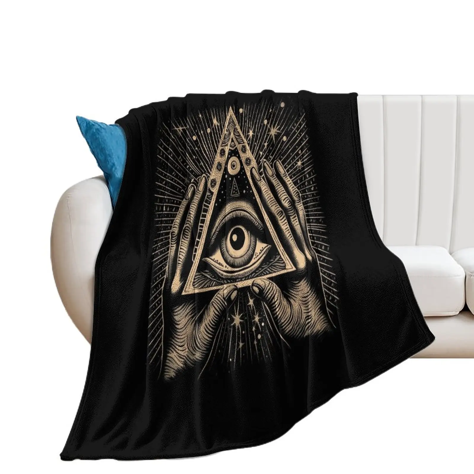 

All Seeing Eye Throw Blanket anime valentine gift ideas Blankets