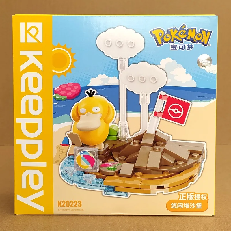 New Keeppley Building Blocks Pokemon Series Holiday Party Psyduck Building Blocks Toys Pikachu Educational Holiday Gifts