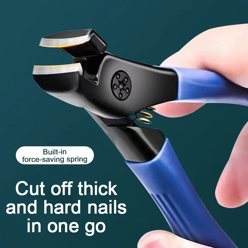 Nuovo 1PCS Tagliaunghie professionale Kit tagliaunghie Set Tagliaunghie antispruzzo Strumenti per pedicure in acciaio inossidabile ZJJ02