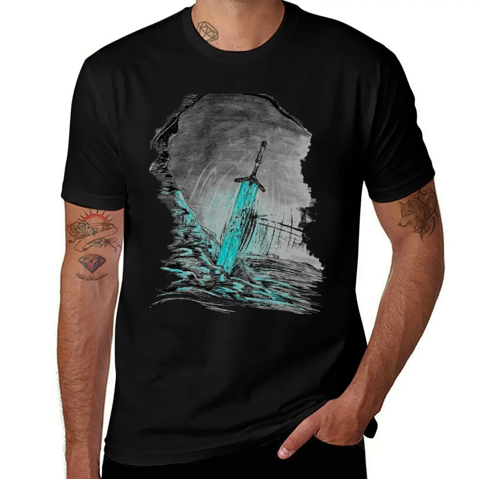 Moonlight Greatsword T-Shirt man t shirt summer T-Shirt