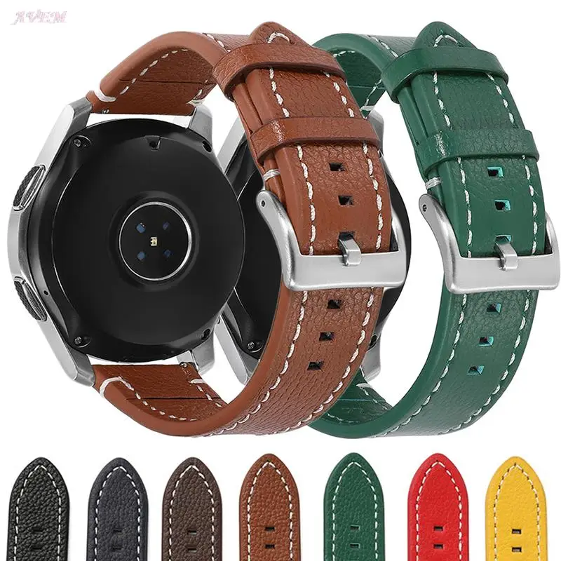 Handmade Cowhide Watch Strap 18mm 19mm 20mm 21mm 22mm 24mm Breacelet Genuine Leather Watch Band Quick Release Business Wristbelt