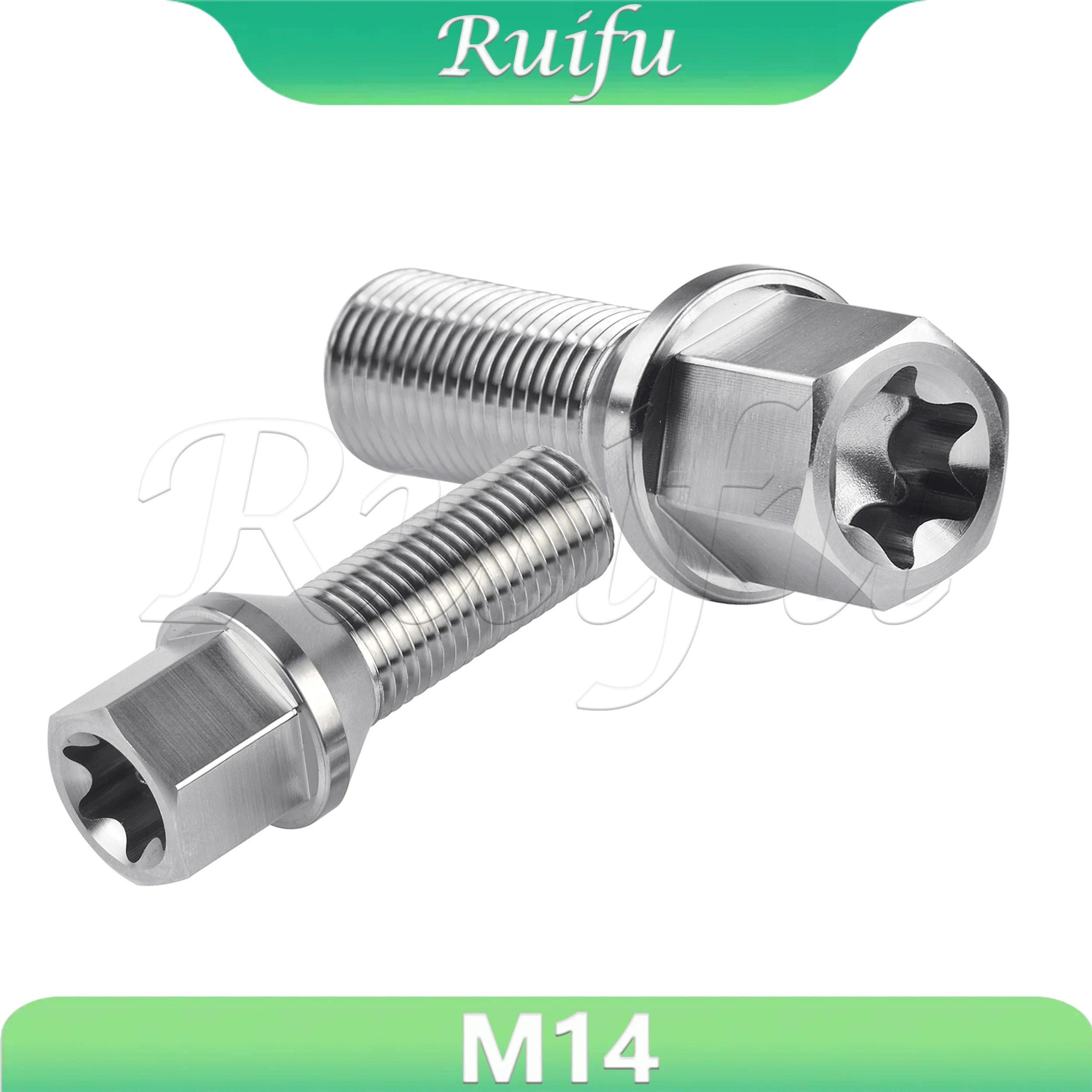 

Ruifu Titanium Bolt M14x1.5 Car Wheel Bolt Nut for BMW Disc