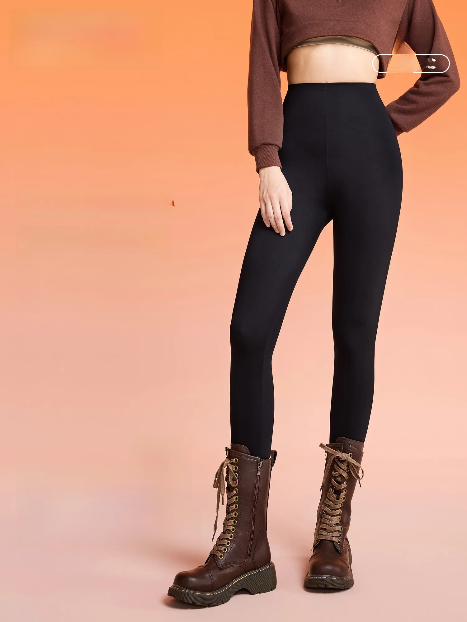 

Женские зимние леггинсы с высокой талией из искусственной кожи, утягивающие, длинные брюки для йоги, повседневные, модные