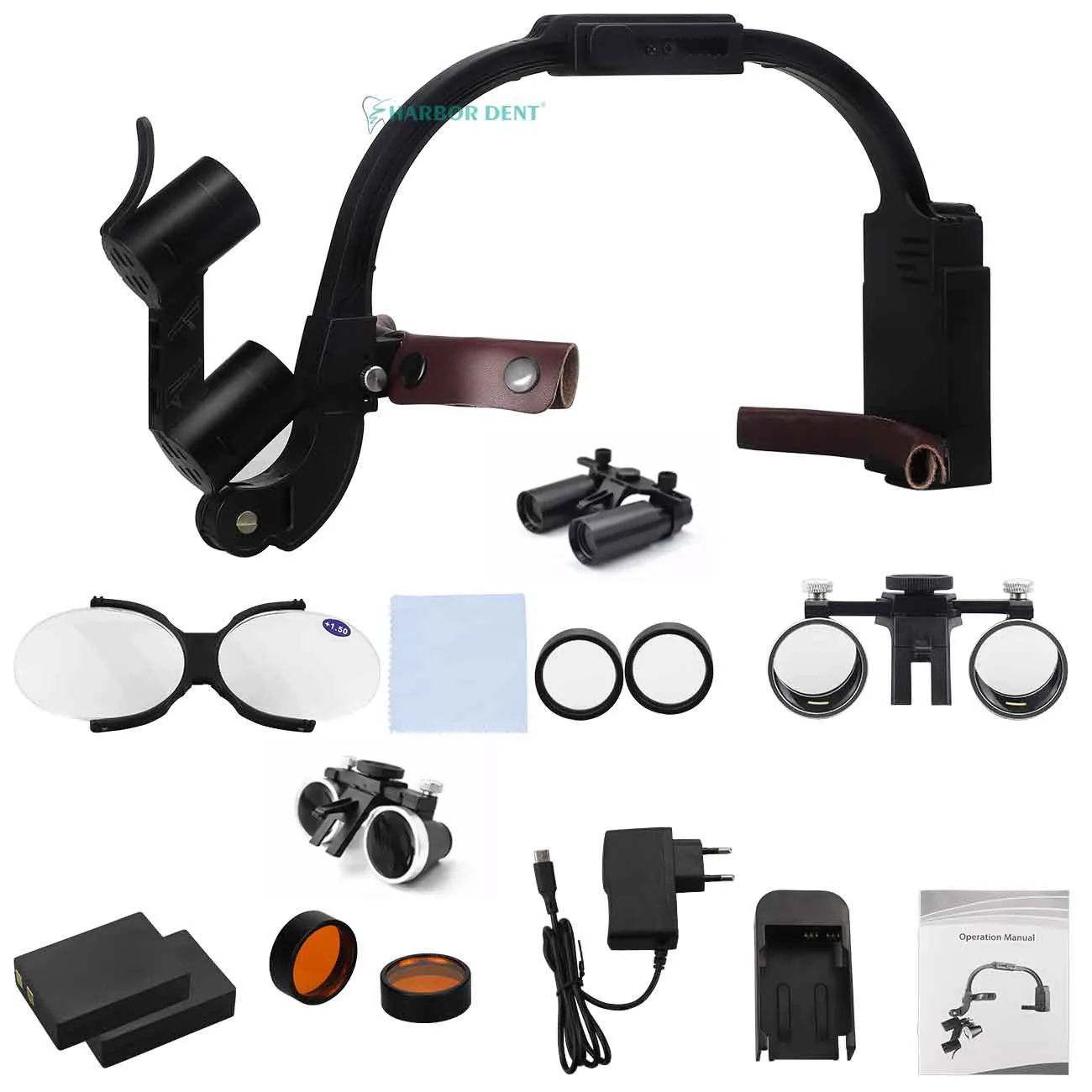 Optimal 4.0X 5.0X 6.0X Magnification LED Head Light Electric 5W Surgical Headlight Binocular Loupes Magnification