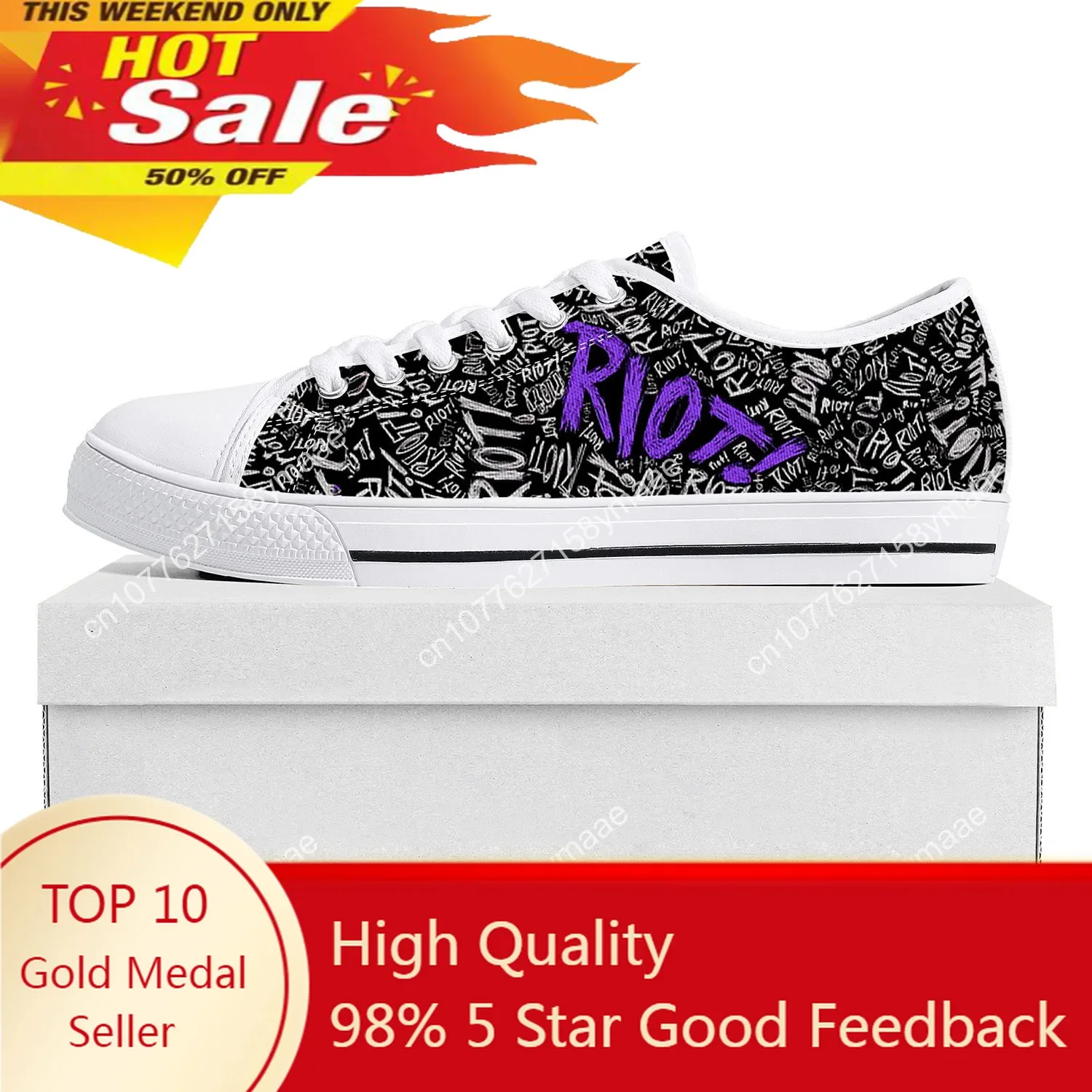 

Paramore Band Low Top Sneakers Mens Womens Teenager Canvas High Quality Sneaker Casual Custom Made Shoes Customize White Shoe