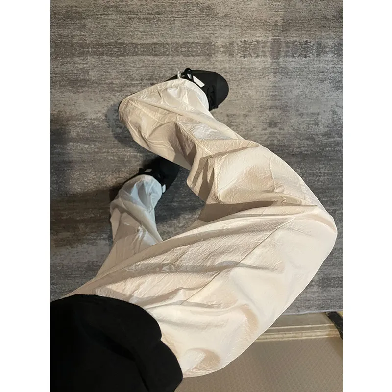 Pantaloni asciutti Qui in seta bianca di ghiaccio Pantaloni lunghi da assalto americani da uomo estivi sottili per paracadutista Sunade