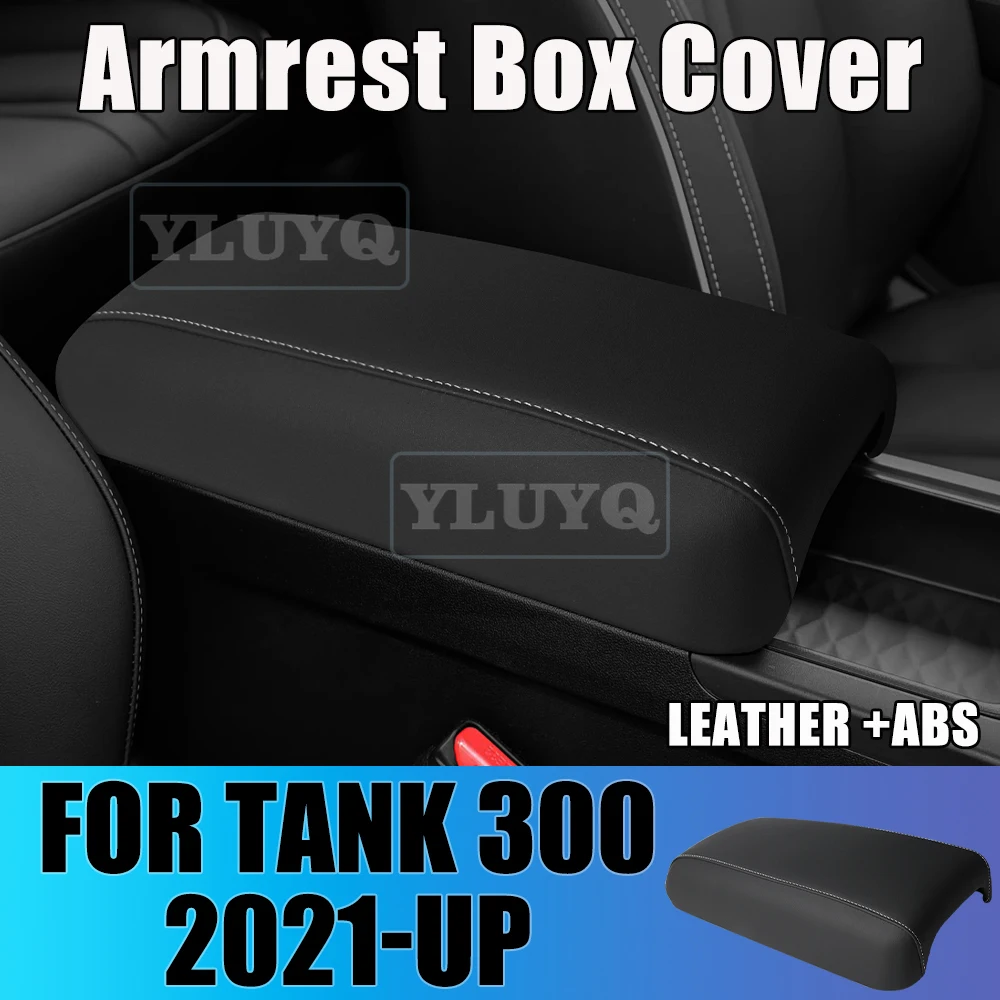 

For Tank 300 Armrest Box Cover Leather Protective Case ABS Scratch-Resistant Wear-Resistant Mat Car Interior Accessories