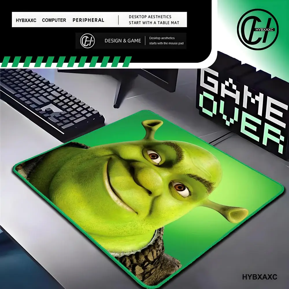 s-Shrek Mouse Pad E-sports players mause pads Game Accessories Game Keyboard Green edge mouse pad Desktop Mat Boys Girls Friends