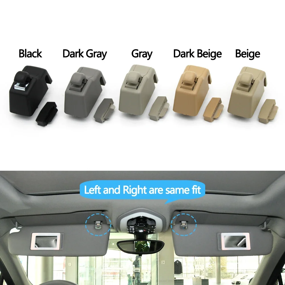 5 Colors Car Sun Visor Fixing Buckle Retainer Sun Visor Support Clip Hook Bracket Set For Porsche Cayenne 2011-2018