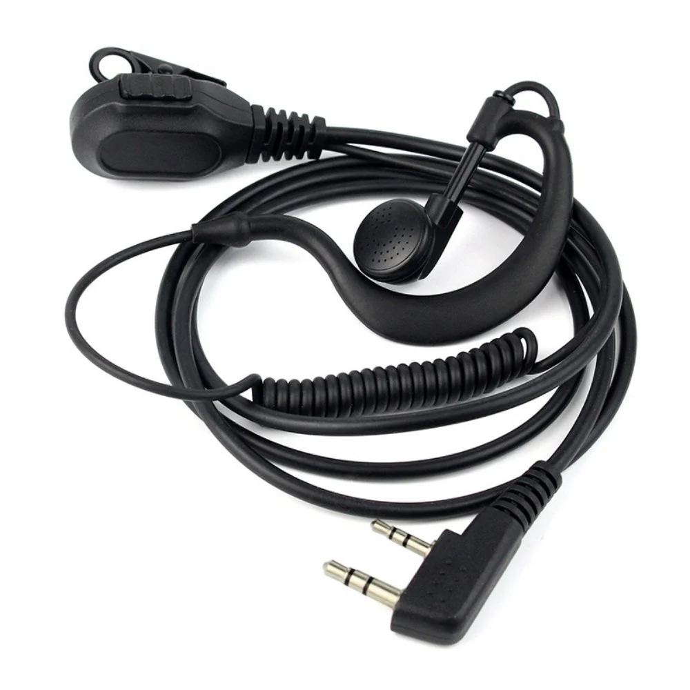 

Гарнитура, 2-контактный наушник G-образной формы для Kenwood/BAOFENG/Retevis/TYT TC286 386 2685 TC 278 378 388, двусторонние радиостанции