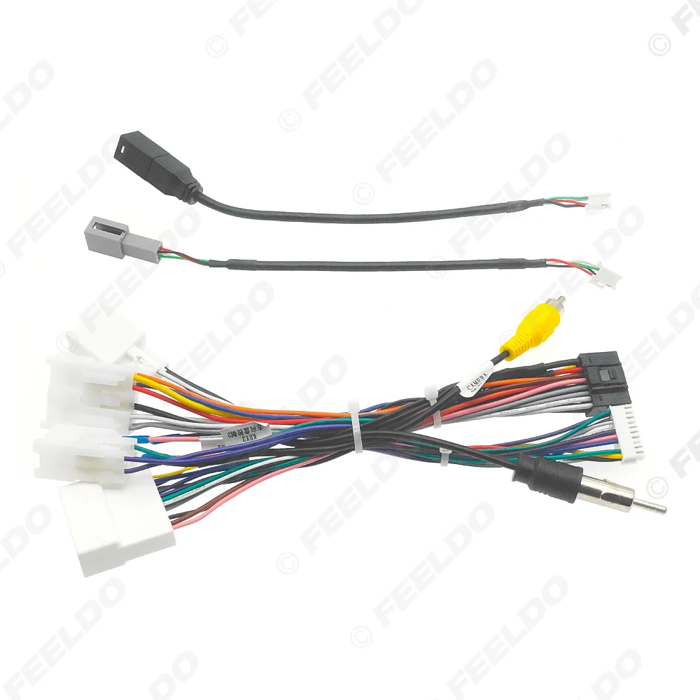 Toyota Camry(2021)/Sienna(2021,2018)설치 헤드 유닛용 자동차 16핀 전원 코드 배선 하네스 어댑터