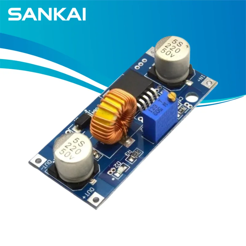 5A XL4015 DC-DC 4-38V zu 1,25-36V 24V 12V 9V 5V Step-Down Einstellbares Netzteilmodul LED Lithium-Ladegerät Mit Kühlkörper
