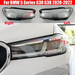 Auto Caps For BMW 5 Series G30 G38 2020-2022 Car Headlight Cover Glass Lens Shell Case Head Light Lampshade
