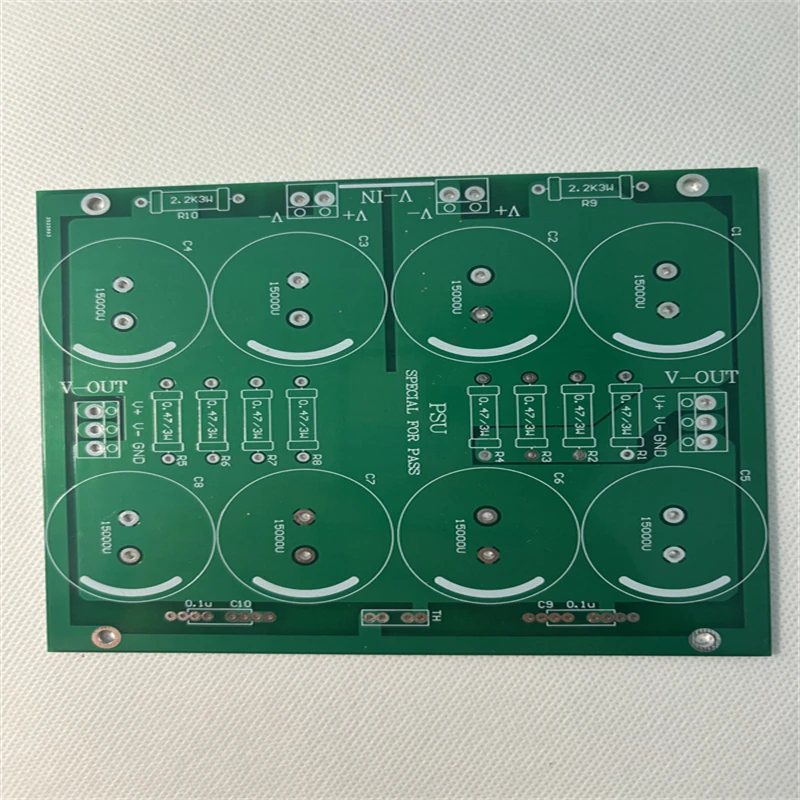 High end PASS Dedicated Power Board CRC ประเภท 8 ตัวเก็บประจุแหล่งจ่ายไฟบอร์ดเปล่า