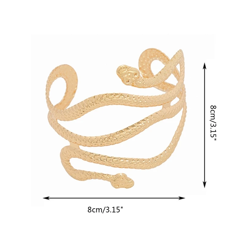레트로 그리스 로마 오픈 엔드 뱀 모양 팔찌 완장 팔뚝 팔목 팔찌 축제 신부 비키니 댄스 쥬얼리
