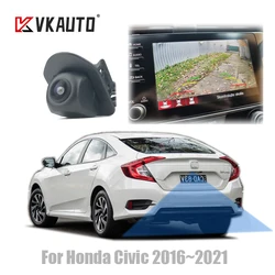Vkauto Fish Eye Rear View Camera For Honda Civic 2016~2021 HD CCD Night Vision Backup Reverse Parking Camera