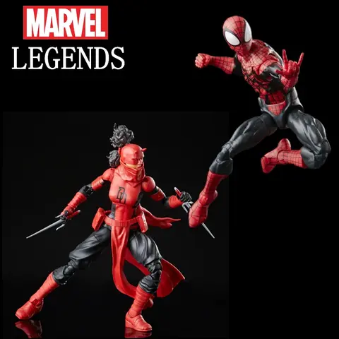 Original Marvel Legends Retro SpiderMan Ben Reilly Miles Morales Elektra Daredevil  6" Action Figure Toy