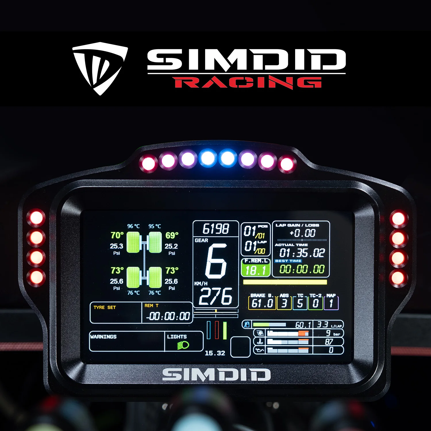 Simdid DV480 PRO Dashboard Sim - Sim Racing Dashboard Screen Display incelemesi ve fiyatı