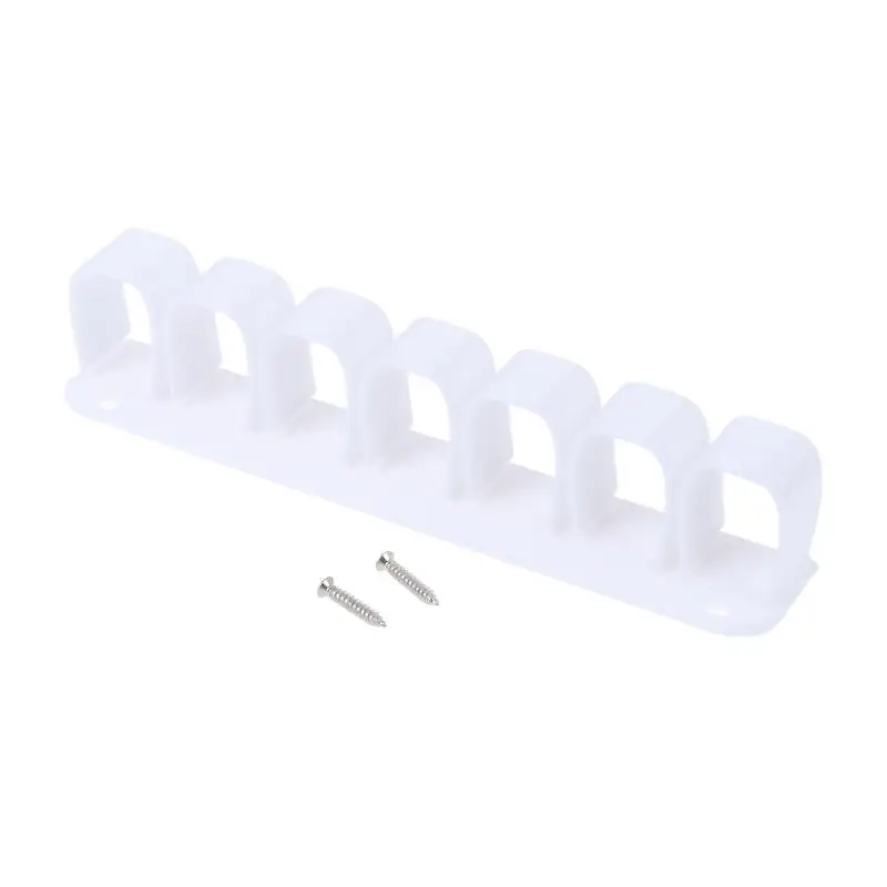 Wall Mounted Heavy Duty Tool Organizer Rack 7 Slots Space Saving for Utility Closet Garage Shed Storage