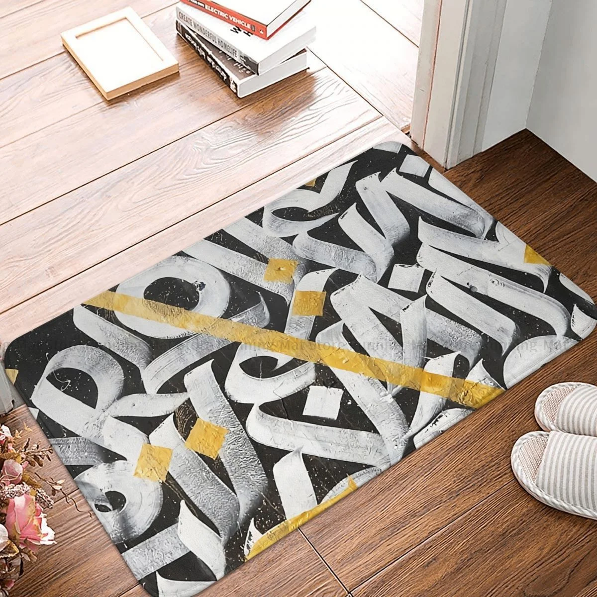 

Hip Hop Graffiti Street Art Non-slip Doormat Love Living Room Bedroom Mat Outdoor Carpet Indoor Modern Decor