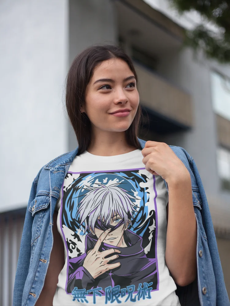 Jujutsu Kaisen Gojo Satoru Black T-Shirt Anime T-Shirt Soft Tee