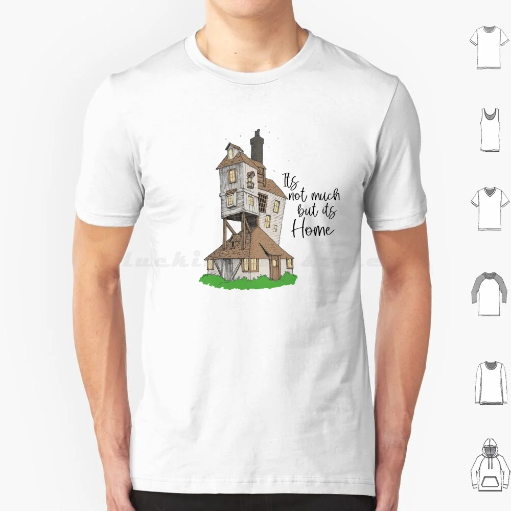 Its Burrow House But Is Not Much Home T Shirt Big Size 100% Cotton Hermione Granger Draco Malfoy Hufflepuff Ravenclaw Snape