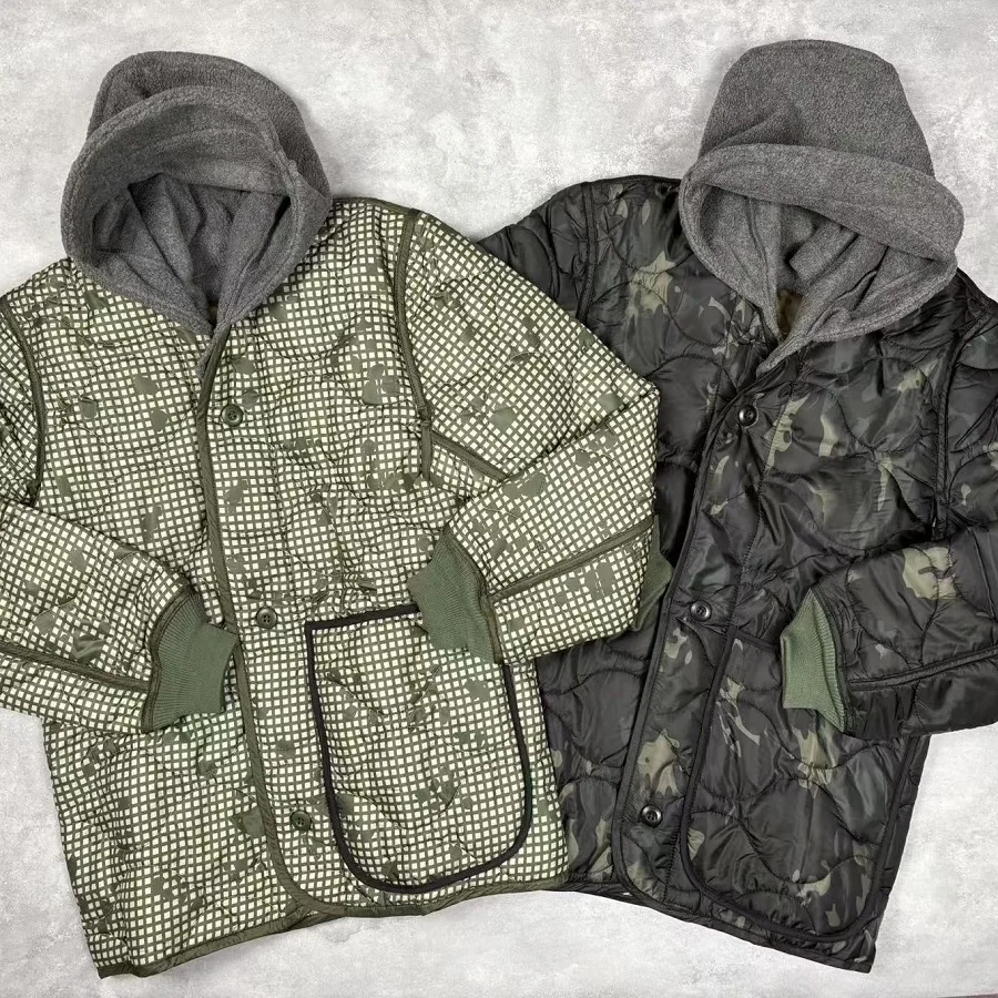 Jaqueta vintage de forro M65 com novo macacão térmico com forro de algodão sherry