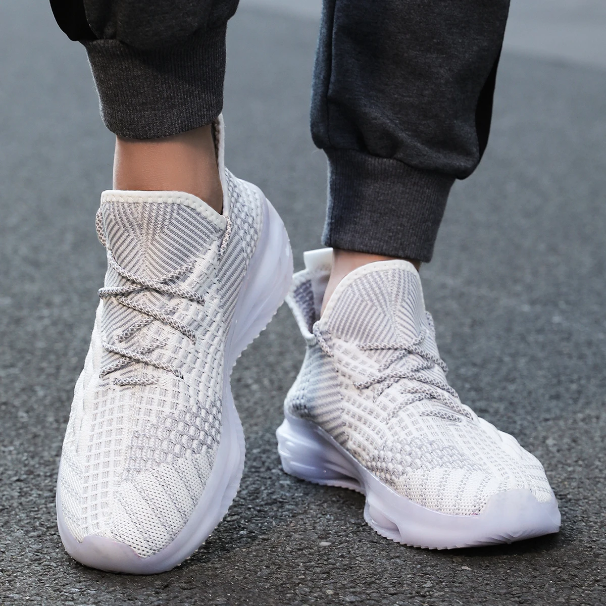 

YRZL Mens Breathable Sneakers Lightweight Walking Shoes For Men Comfortable Mesh Non Slip Athletic Sports Shoes Training Casual