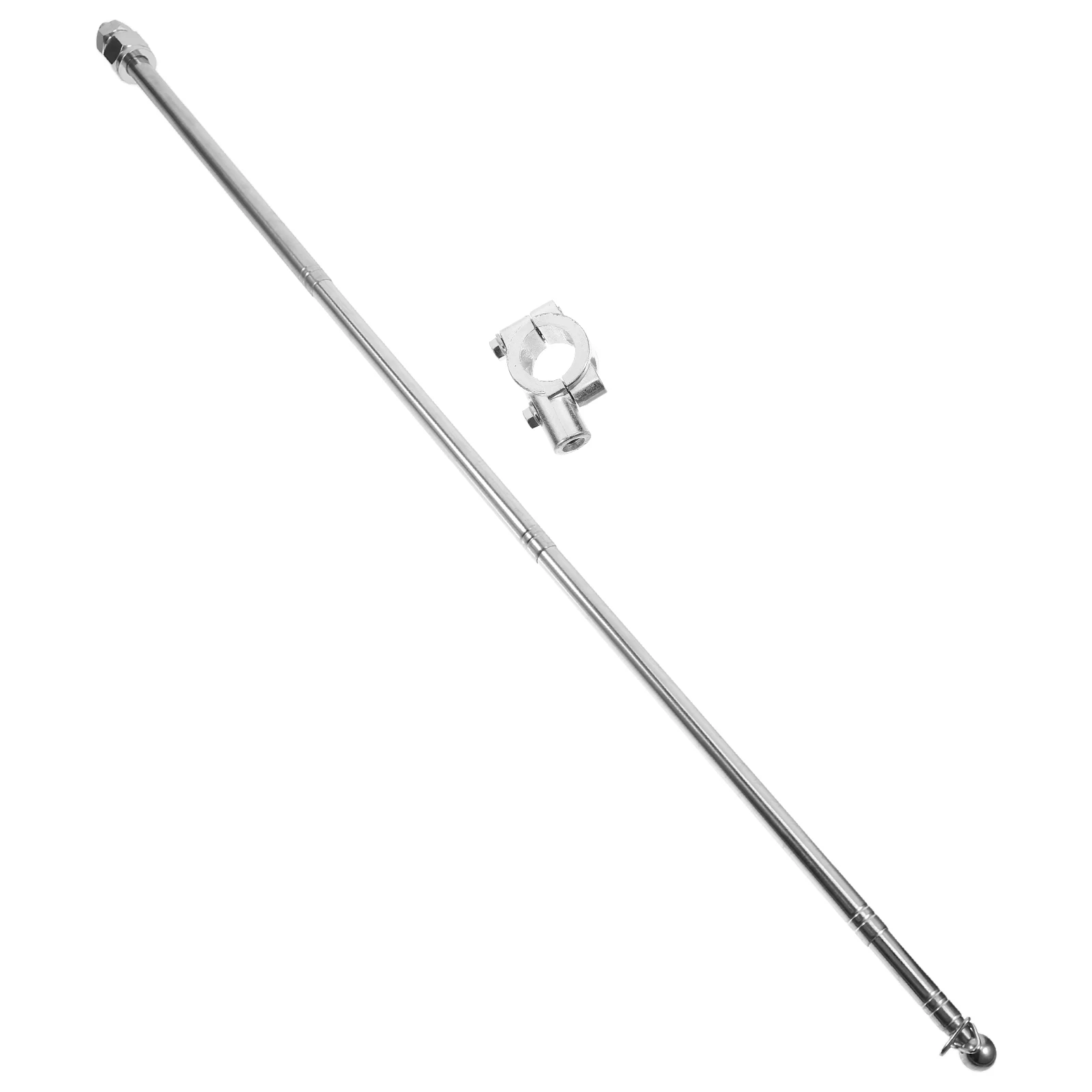 

Motorcycle Flag Pole with Handlebar Bracket for Bicycle Cycling Safety Flag Mount Telescoping Flagpole Outdoor Riding Accessory